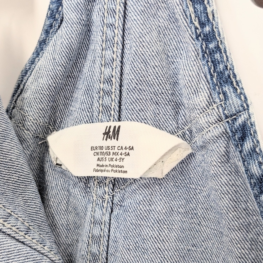 H&M Kids Blue Denim Overalls - Picture 5 of 5